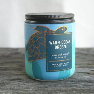 WARM OCEAN BREEZE SCENTED 7 OZ CANDLE NEW BOLD SCENT BATH BODY WORKS SEASIDE
